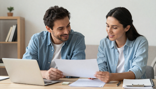 Couple planning early retirement using retirement benefits solutions and investment strategies